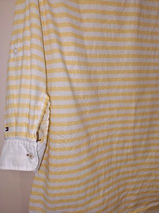 Camisa Tommy Hilfiger Rayas Amarillas Talla S