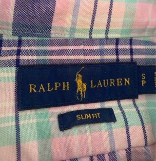 Camisa Oxford cuadros, Ralph Lauren (S)