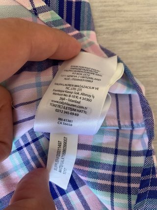 Camisa Oxford cuadros, Ralph Lauren (S)