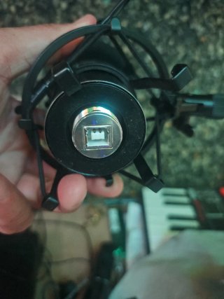 Microfono USB con soporte