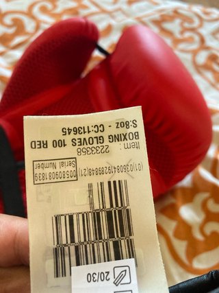 Guantes de boxeo Outshock 8oz rojos