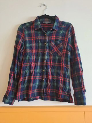 Camisa a cuadros mujer