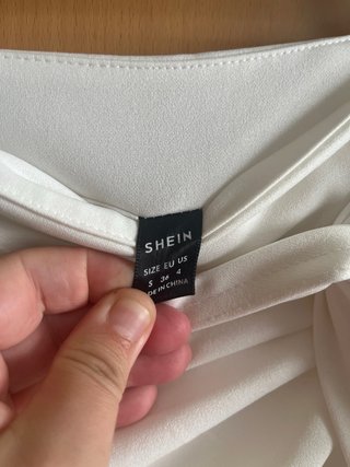 Falda blanca Shein talla S