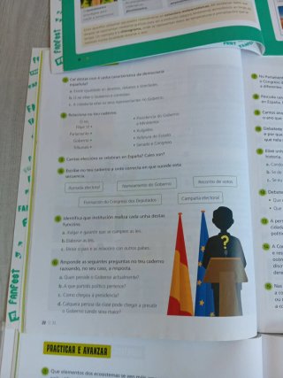 Libro sociales tercero primaria. Gallego
