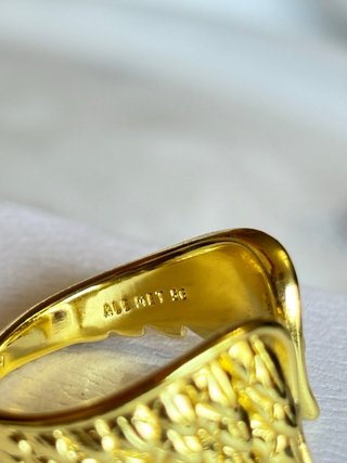 Anillo Pandora Original Ajustable | Diseño Dorado