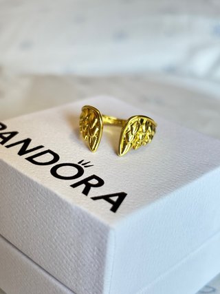 Anillo Pandora Original Ajustable | Diseño Dorado