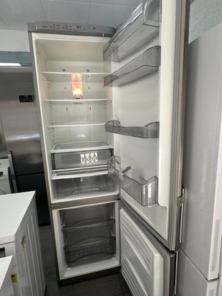 Nevera combi acero inoxidable