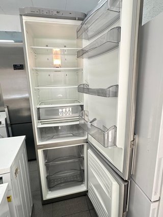 Nevera combi acero inoxidable