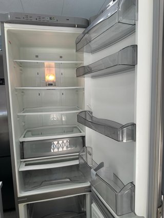 Nevera combi acero inoxidable