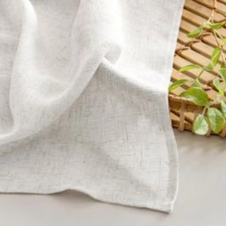 Cortina semitransparentes lino Blanco 245x200