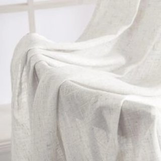 Cortina semitransparentes lino Blanco 245x200