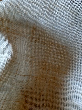 Cortina semitransparentes lino Blanco 245x200