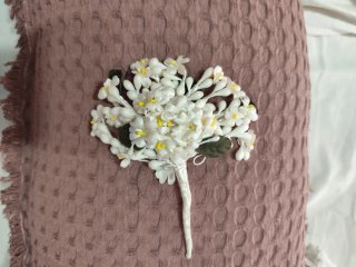 Corpiño adulta, Mantilla y Delantal Novia Alicanti