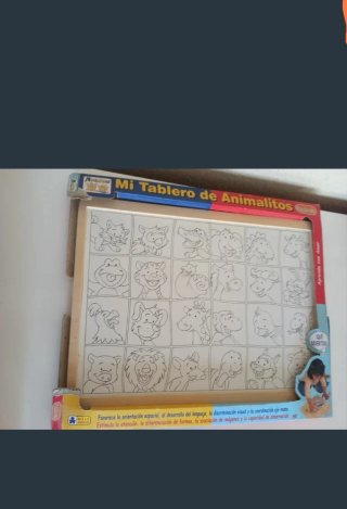Juego infantil: Tablero de animalitos.