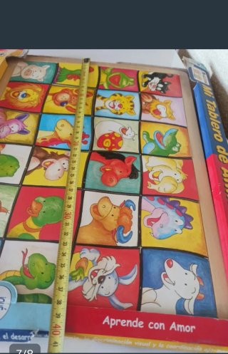 Juego infantil: Tablero de animalitos.