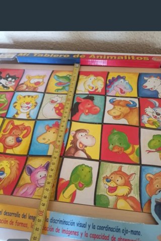Juego infantil: Tablero de animalitos.