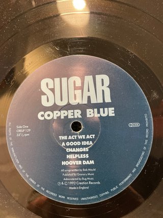 SUGAR “Copper Blue” Lp . Vinilo NM/NM