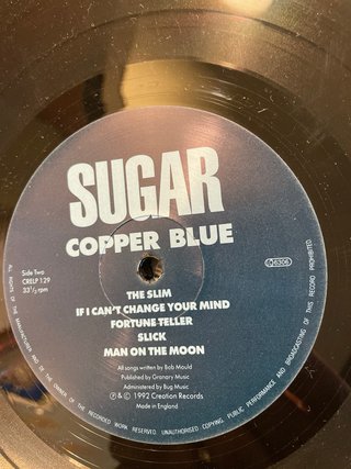 SUGAR “Copper Blue” Lp . Vinilo NM/NM