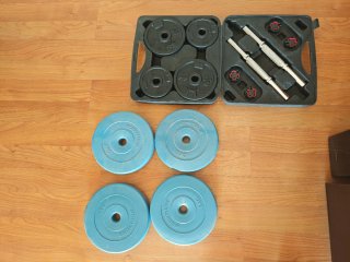 Kit Mancuernas Bodybuilding 20KG+pesas