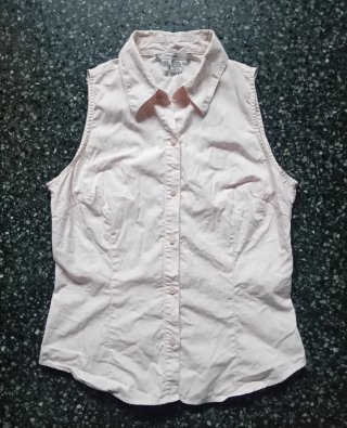 Camicetta Zara senza maniche rosa M