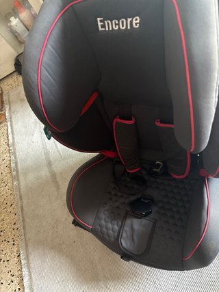 Silla de coche Encore gris y rojo