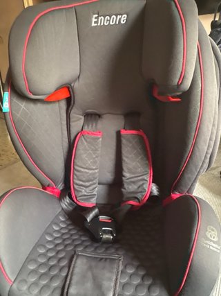 Silla de coche Encore gris y rojo