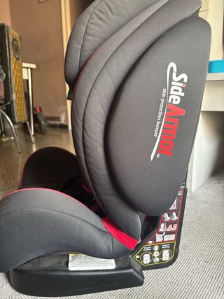 Silla de coche Encore gris y rojo