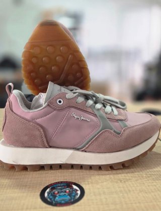 Zapatillas Pepe Jeans Rosa y Gris