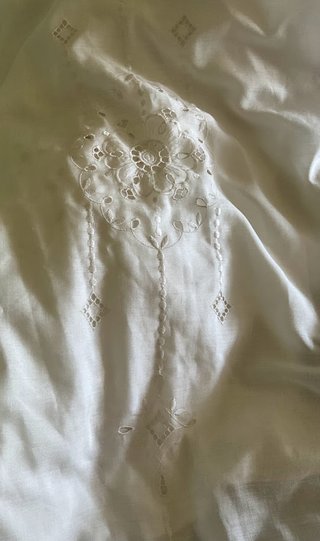 Coppia Tende Panna Ricamate