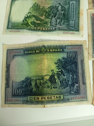 Lote 5 Billetes Antiguos Banco de España 1928-1935