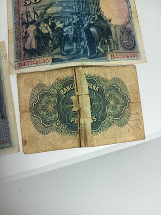 Lote 5 Billetes Antiguos Banco de España 1928-1935