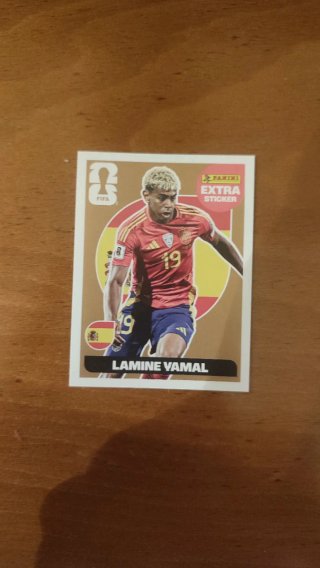Cromo Lamine Yamal extra sticker bronce mundial 26