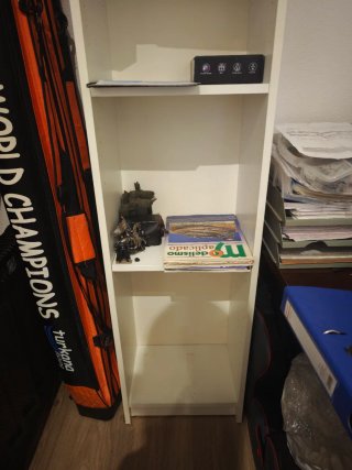 Librería estantería blanca