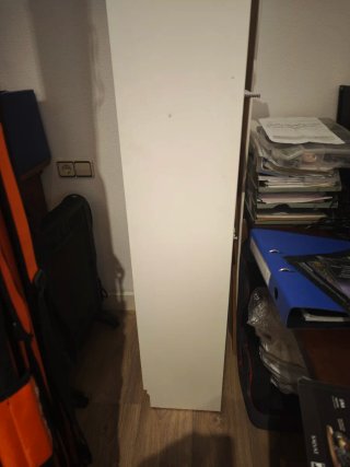 Librería estantería blanca
