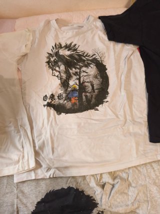 Camiseta de Jiraiya y Naruto del anime naruto