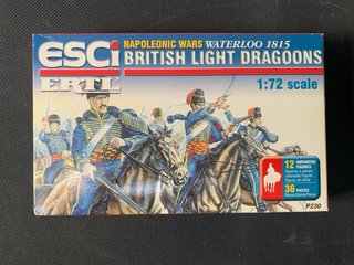 soldatini british light dragons waterloo 1815 esci