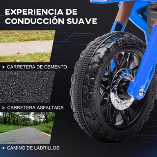 Juguete niños moto eléctrica ruedas apoyo sonidos