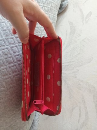 Cartera Cath Kidston roja lunares