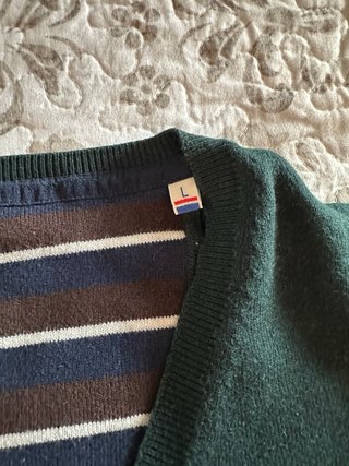 El Ganso jersey cuello pico y coderas