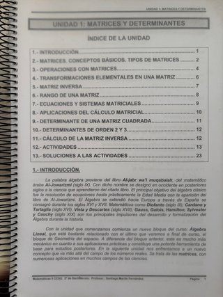Libro matemáticas 2º bachillerato