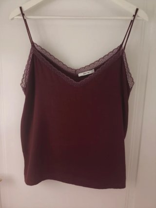 Top lencero ABOUT YOU granate talla L