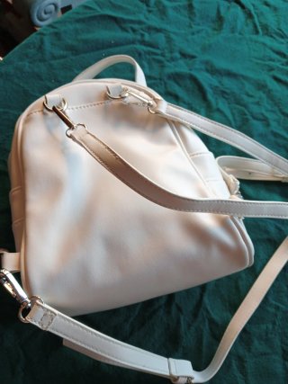 Mini mochila blanca nueva