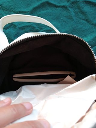 Mini mochila blanca nueva