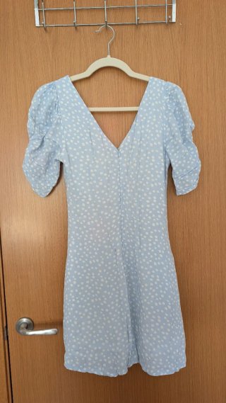 Vestido Zara Azul Estampado