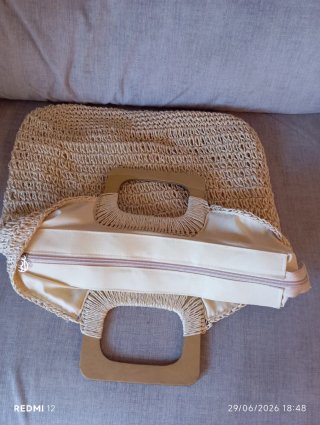 Bolso tote de paja