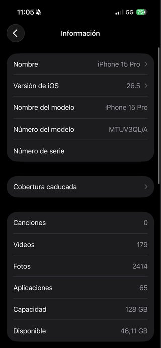 iPhone 15 Pro 128GB 88% batería