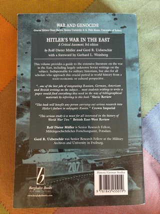 Hitler's War in the East, 1941-1945 A Critical ...