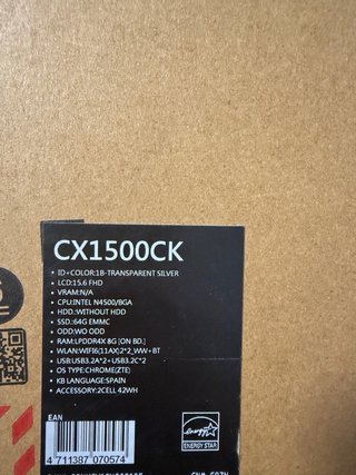 Portátil - ASUS Chromebook CX1500CKA 15.6" Full HD