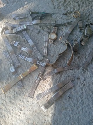 Correas de reloj vintage metálicas