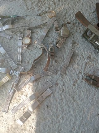Correas de reloj vintage metálicas